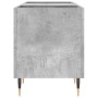 Concrete gray plywood disc cabinet 121x38x48 cm by vidaXL, CD and DVD storage - Ref: Foro24-831672, Price: 92,24 €, Discount: %