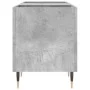 Concrete gray plywood disc cabinet 121x38x48 cm by vidaXL, CD and DVD storage - Ref: Foro24-831672, Price: 90,80 €, Discount: %