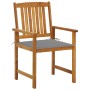 Garden chairs 2 units solid acacia wood and cushions by vidaXL, Garden chairs - Ref: Foro24-3061169, Price: 156,04 €, Discoun...