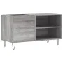 Sonoma gray engineered wood record cabinet 85x38x48 cm by vidaXL, CD and DVD storage - Ref: Foro24-831706, Price: 45,40 €, Di...