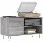 Sonoma gray engineered wood record cabinet 85x38x48 cm by vidaXL, CD and DVD storage - Ref: Foro24-831706, Price: 45,40 €, Di...
