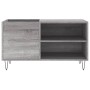 Sonoma gray engineered wood record cabinet 85x38x48 cm by vidaXL, CD and DVD storage - Ref: Foro24-831706, Price: 45,86 €, Di...