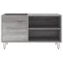 Sonoma gray engineered wood record cabinet 85x38x48 cm by vidaXL, CD and DVD storage - Ref: Foro24-831706, Price: 45,40 €, Di...
