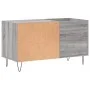 Sonoma gray engineered wood record cabinet 85x38x48 cm by vidaXL, CD and DVD storage - Ref: Foro24-831706, Price: 45,40 €, Di...