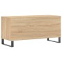 Plattenschrank aus Sonoma-Eichensperrholz, 100 x 38 x 48 cm von vidaXL, CD- und DVD-Speicher - Ref: Foro24-831759, Preis: 84,...