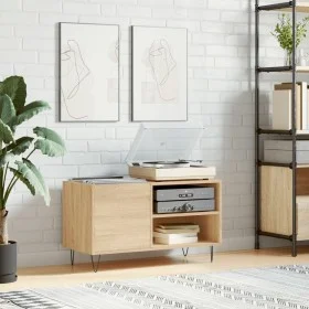 Engineered wood record cabinet in Sonoma oak, 85x38x48 cm. by vidaXL, CD and DVD storage - Ref: Foro24-831703, Price: 50,70 €...