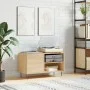 Engineered wood record cabinet in Sonoma oak, 85x38x48 cm. by vidaXL, CD and DVD storage - Ref: Foro24-831703, Price: 50,70 €...