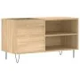 Engineered wood record cabinet in Sonoma oak, 85x38x48 cm. by vidaXL, CD and DVD storage - Ref: Foro24-831703, Price: 50,70 €...