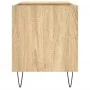 Engineered wood record cabinet in Sonoma oak, 85x38x48 cm. by vidaXL, CD and DVD storage - Ref: Foro24-831703, Price: 50,70 €...
