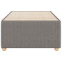 Estructura de cama sin colchón tela gris taupe 80x200 cm