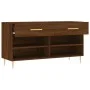 Engineered wood shoe bench in brown oak color, 102x35x55 cm. by vidaXL, Shoe racks and shoe organizers - Ref: Foro24-829731, ...