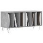 Concrete gray plywood disc cabinet 100x38x48 cm by vidaXL, CD and DVD storage - Ref: Foro24-831752, Price: 63,61 €, Discount: %