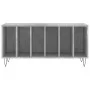 Concrete gray plywood disc cabinet 100x38x48 cm by vidaXL, CD and DVD storage - Ref: Foro24-831752, Price: 62,71 €, Discount: %