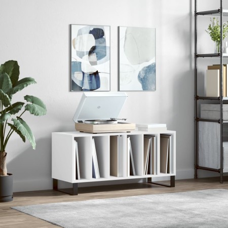 Weißer Plattenschrank aus Sperrholz, 100 x 38 x 48 cm von vidaXL, CD- und DVD-Speicher - Ref: Foro24-831756, Preis: 88,57 €, ...