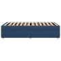 Estructura de cama sin colchón tela azul 80x200 cm