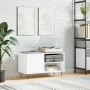 White engineered wood record cabinet 85x38x48 cm by vidaXL, CD and DVD storage - Ref: Foro24-831700, Price: 53,08 €, Discount: %