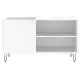 White engineered wood record cabinet 85x38x48 cm by vidaXL, CD and DVD storage - Ref: Foro24-831700, Price: 53,08 €, Discount: %