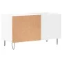 White engineered wood record cabinet 85x38x48 cm by vidaXL, CD and DVD storage - Ref: Foro24-831700, Price: 53,08 €, Discount: %