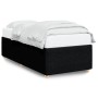 Estructura de cama sin colchón tela negro 90x190 cm