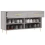 Sonoma gray engineered wood shoe bench 102x35x55 cm by vidaXL, Shoe racks and shoe organizers - Ref: Foro24-829730, Price: 54...