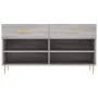 Sonoma gray engineered wood shoe bench 102x35x55 cm by vidaXL, Shoe racks and shoe organizers - Ref: Foro24-829730, Price: 54...