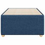 Estructura de cama sin colchón tela azul 90x190 cm