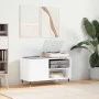 Engineered wood record storage unit in white, 85x38x48 cm by vidaXL, CD and DVD storage - Ref: Foro24-831692, Price: 53,98 €,...