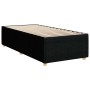 Estructura de cama sin colchón tela negro 90x200 cm