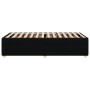 Estructura de cama sin colchón tela negro 90x200 cm