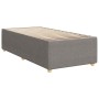 Estructura de cama sin colchón tela taupe 90x200 cm
