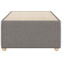 Estructura de cama sin colchón tela taupe 90x200 cm