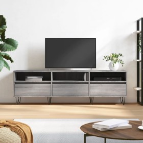 Sonoma gray plywood TV cabinet 150x30x44.5 cm by vidaXL, TV Furniture - Ref: Foro24-831282, Price: 85,10 €, Discount: %