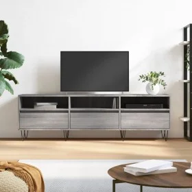 Sonoma gray plywood TV cabinet 150x30x44.5 cm by vidaXL, TV Furniture - Ref: Foro24-831282, Price: 83,91 €, Discount: %