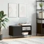 Engineered wood record cabinet in black, 85x38x48 cm by vidaXL, CD and DVD storage - Ref: Foro24-831701, Price: 46,72 €, Disc...