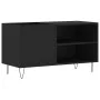 Engineered wood record cabinet in black, 85x38x48 cm by vidaXL, CD and DVD storage - Ref: Foro24-831701, Price: 46,72 €, Disc...