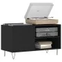 Engineered wood record cabinet in black, 85x38x48 cm by vidaXL, CD and DVD storage - Ref: Foro24-831701, Price: 46,72 €, Disc...
