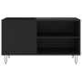 Engineered wood record cabinet in black, 85x38x48 cm by vidaXL, CD and DVD storage - Ref: Foro24-831701, Price: 47,20 €, Disc...