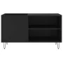 Engineered wood record cabinet in black, 85x38x48 cm by vidaXL, CD and DVD storage - Ref: Foro24-831701, Price: 46,72 €, Disc...