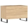Mueble discos madera contrachapada roble Sonoma 74,5x38x48 cm de vidaXL, Almacenamiento para CD y DVD - Ref: Foro24-831735, P...