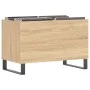 Mueble discos madera contrachapada roble Sonoma 74,5x38x48 cm de vidaXL, Almacenamiento para CD y DVD - Ref: Foro24-831735, P...