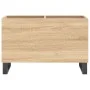 Mueble discos madera contrachapada roble Sonoma 74,5x38x48 cm de vidaXL, Almacenamiento para CD y DVD - Ref: Foro24-831735, P...