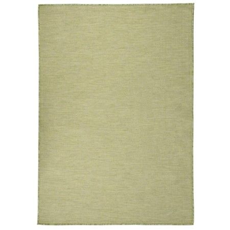 Flachgewebter grüner Außenteppich 140x200 cm von vidaXL, Teppiche - Ref: Foro24-340810, Preis: 53,30 €, Rabatt: %