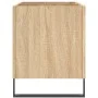 Mueble discos madera contrachapada roble Sonoma 74,5x38x48 cm de vidaXL, Almacenamiento para CD y DVD - Ref: Foro24-831735, P...