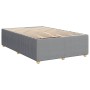 Estructura de cama sin colchón tela gris claro 120x190 cm