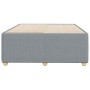 Estructura de cama sin colchón tela gris claro 120x190 cm