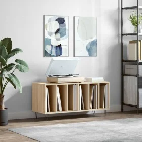 Scheibenschrank aus Sonoma-Eichensperrholz, 100 x 38 x 48 cm von vidaXL, CD- und DVD-Speicher - Ref: Foro24-831751, Preis: 68...