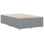 Estructura de cama sin colchón tela gris claro 120x190 cm