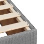Estructura de cama sin colchón tela gris claro 120x190 cm