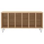 Scheibenschrank aus Sonoma-Eichensperrholz, 100 x 38 x 48 cm von vidaXL, CD- und DVD-Speicher - Ref: Foro24-831751, Preis: 67...