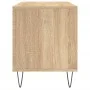 Scheibenschrank aus Sonoma-Eichensperrholz, 100 x 38 x 48 cm von vidaXL, CD- und DVD-Speicher - Ref: Foro24-831751, Preis: 68...